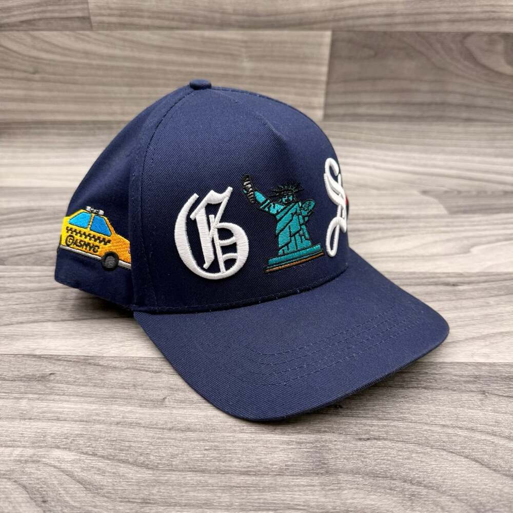 GasNYC Multi Logo Snapback Hat Navy